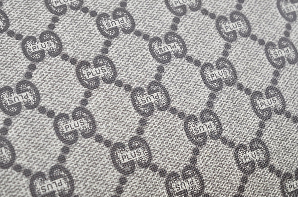 Authentic GUCCI GG Plus Clutch Hand Bag Purse PVC Leather Brown K5214