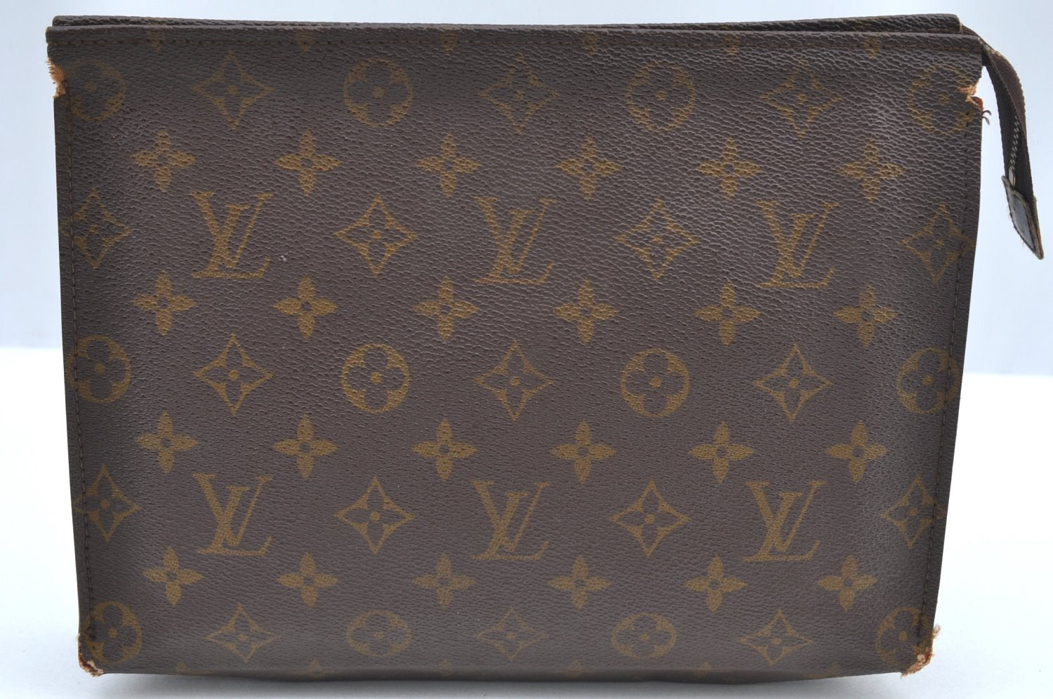 Auth Louis Vuitton Monogram Poche Toilette 26 Cosmetics Pouch Old Model LV K5217