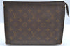 Auth Louis Vuitton Monogram Poche Toilette 26 Cosmetics Pouch Old Model LV K5217