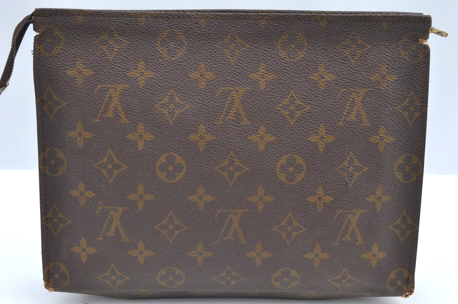 Auth Louis Vuitton Monogram Poche Toilette 26 Cosmetics Pouch Old Model LV K5217