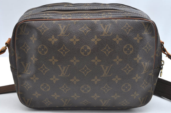 Authentic Louis Vuitton Monogram Reporter PM Shoulder Cross Bag M45254 LV K5218