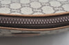 Authentic GUCCI GG Plus Clutch Hand Bag Purse PVC Leather Brown K5219