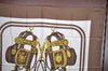 Authentic HERMES Carre 90 Scarf "BRIDES de GALA" Silk Brown K5221