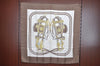 Authentic HERMES Carre 90 Scarf "BRIDES de GALA" Silk Brown K5221