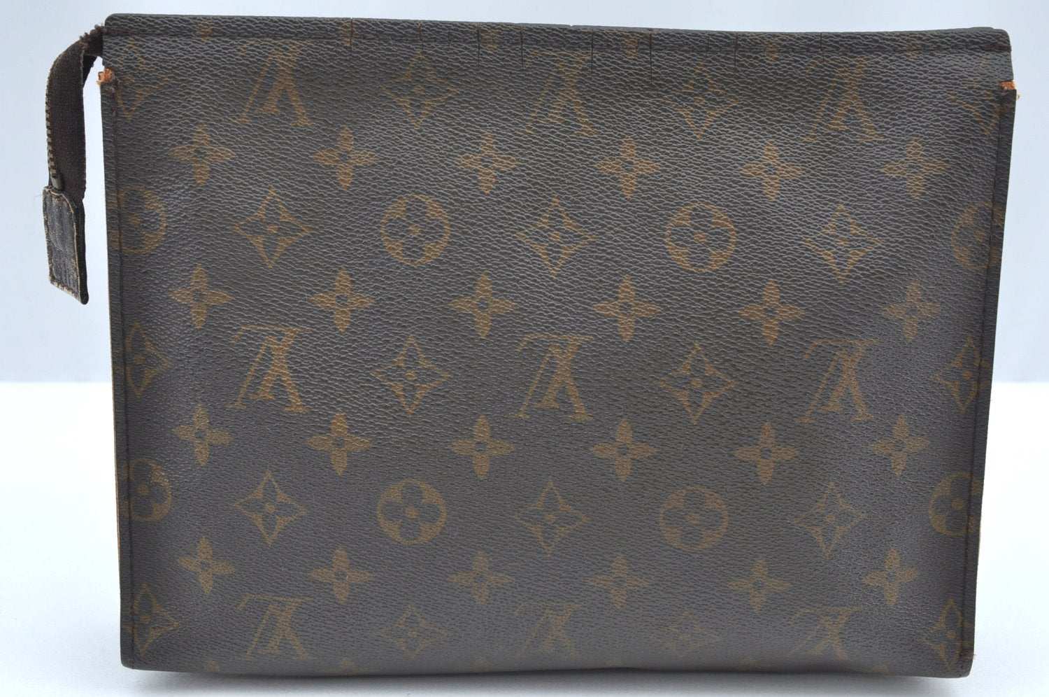 Authentic Louis Vuitton Monogram Poche Toilette 26 Cosmetics Pouch Junk K5224