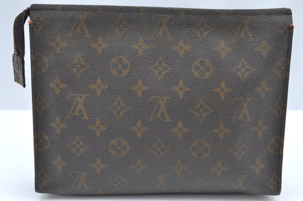 Authentic Louis Vuitton Monogram Poche Toilette 26 Cosmetics Pouch Junk K5224