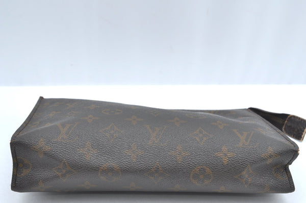 Authentic Louis Vuitton Monogram Poche Toilette 26 Cosmetics Pouch Junk K5224