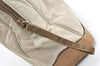 Authentic PRADA Nylon Tessuto Leather Shoulder Tote Bag Beige K5225
