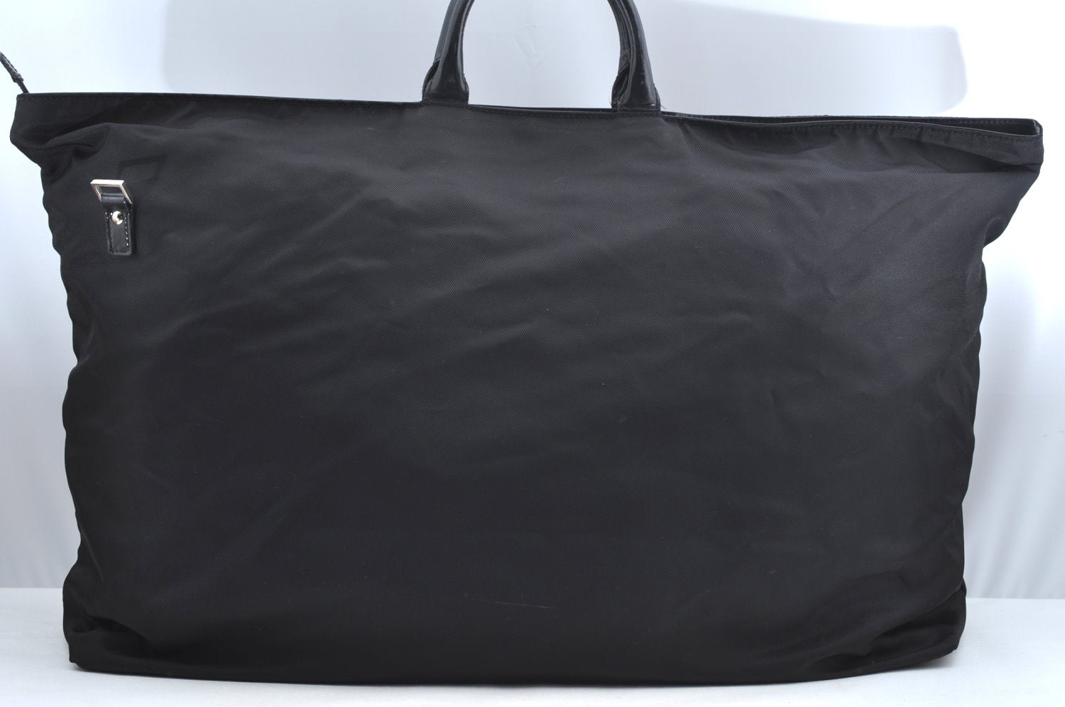 Authentic GUCCI Vintage 2Way Shoulder Travel Bag Nylon Leather Black K5226