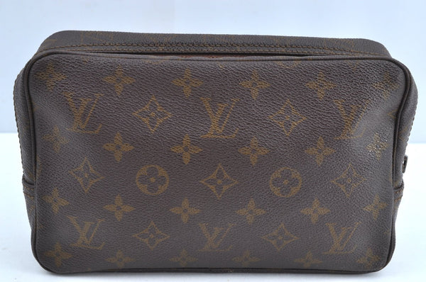 Auth Louis Vuitton Monogram Trousse Toilette 23 Clutch Bag M47524 Junk K5227