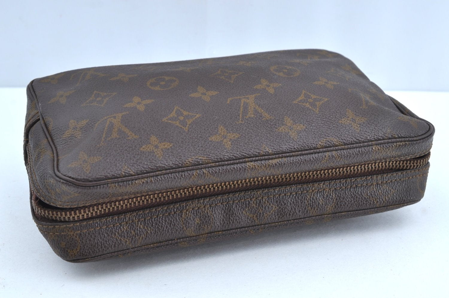 Auth Louis Vuitton Monogram Trousse Toilette 23 Clutch Bag M47524 Junk K5227