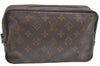 Auth Louis Vuitton Monogram Trousse Toilette 23 Clutch Hand Bag Old Model K5228