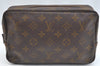 Auth Louis Vuitton Monogram Trousse Toilette 23 Clutch Hand Bag Old Model K5228