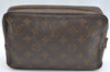Auth Louis Vuitton Monogram Trousse Toilette 23 Clutch Hand Bag Old Model K5228
