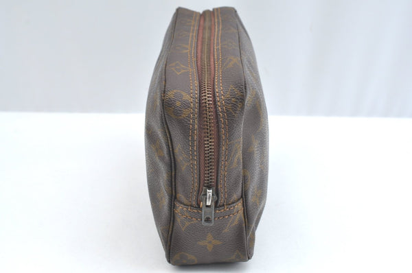 Auth Louis Vuitton Monogram Trousse Toilette 23 Clutch Hand Bag Old Model K5228