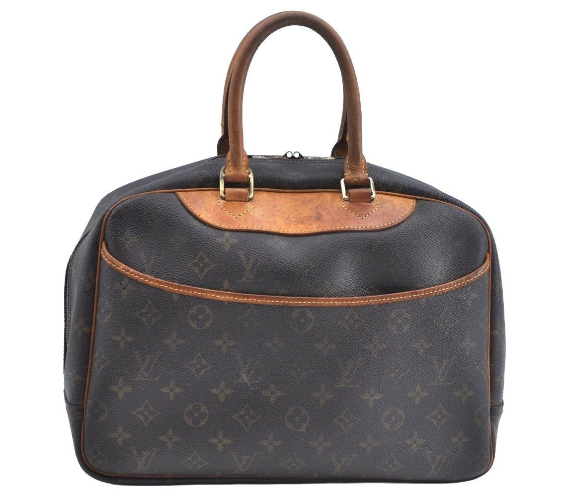 Authentic Louis Vuitton Monogram Deauville Hand Bag M47270 LV K5230