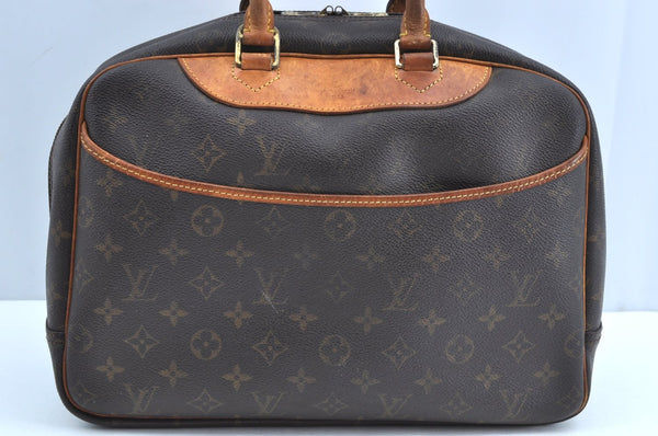 Authentic Louis Vuitton Monogram Deauville Hand Bag M47270 LV K5230