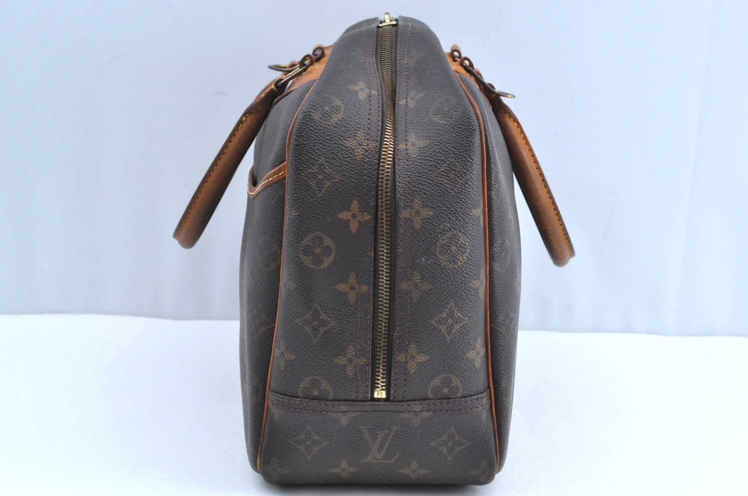 Authentic Louis Vuitton Monogram Deauville Hand Bag M47270 LV K5230