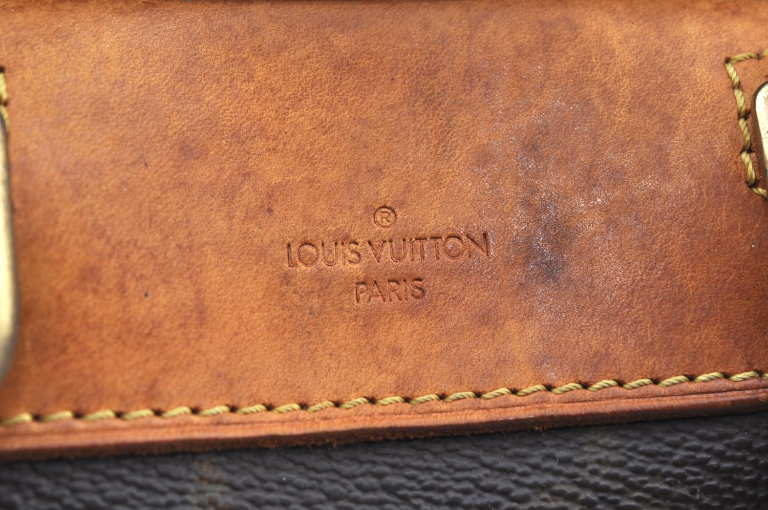 Authentic Louis Vuitton Monogram Deauville Hand Bag M47270 LV K5230