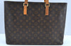 Authentic Louis Vuitton Monogram Luco Shoulder Tote Bag M51155 LV Junk K5231