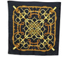 Authentic HERMES Carre 90 Scarf "Eperon d'Or" Silk Black K5233