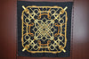 Authentic HERMES Carre 90 Scarf "Eperon d'Or" Silk Black K5233