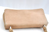 Authentic PRADA Unborn Calf Leather Shoulder Hand Bag Purse Beige K5238