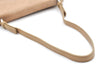 Authentic PRADA Unborn Calf Leather Shoulder Hand Bag Purse Beige K5238