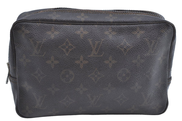 Auth Louis Vuitton Monogram Trousse Toilette 23 Clutch Hand Bag M47524 LV K5247