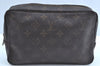 Auth Louis Vuitton Monogram Trousse Toilette 23 Clutch Hand Bag M47524 LV K5247