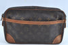 Authentic Louis Vuitton Monogram Compiegne 28 Clutch Hand Bag M51845 LV K5248