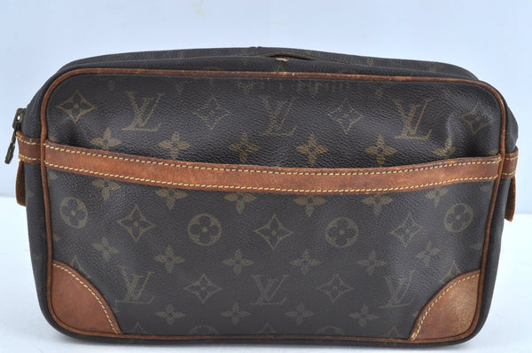 Authentic Louis Vuitton Monogram Compiegne 28 Clutch Hand Bag M51845 LV K5248