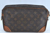 Authentic Louis Vuitton Monogram Compiegne 28 Clutch Hand Bag M51845 LV K5248