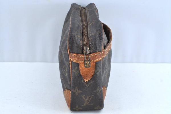 Authentic Louis Vuitton Monogram Compiegne 28 Clutch Hand Bag M51845 LV K5248