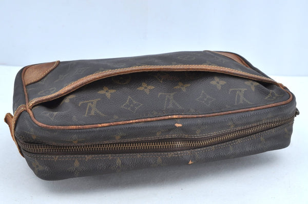 Authentic Louis Vuitton Monogram Compiegne 28 Clutch Hand Bag M51845 LV K5248