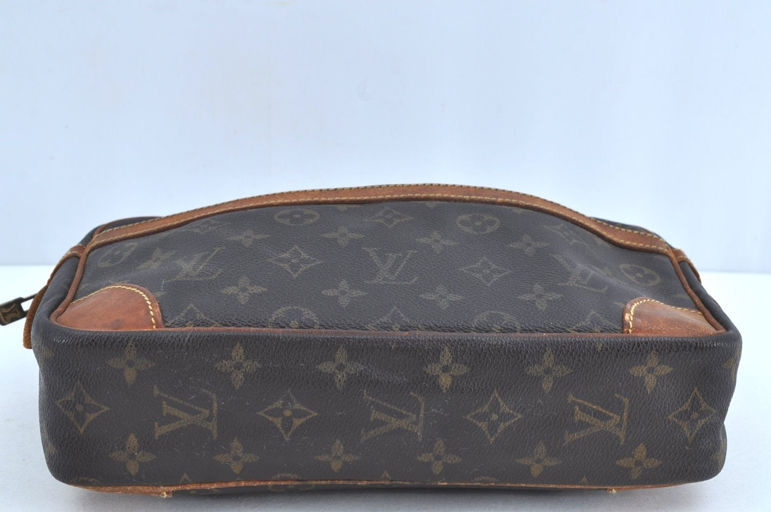 Authentic Louis Vuitton Monogram Compiegne 28 Clutch Hand Bag M51845 LV K5248