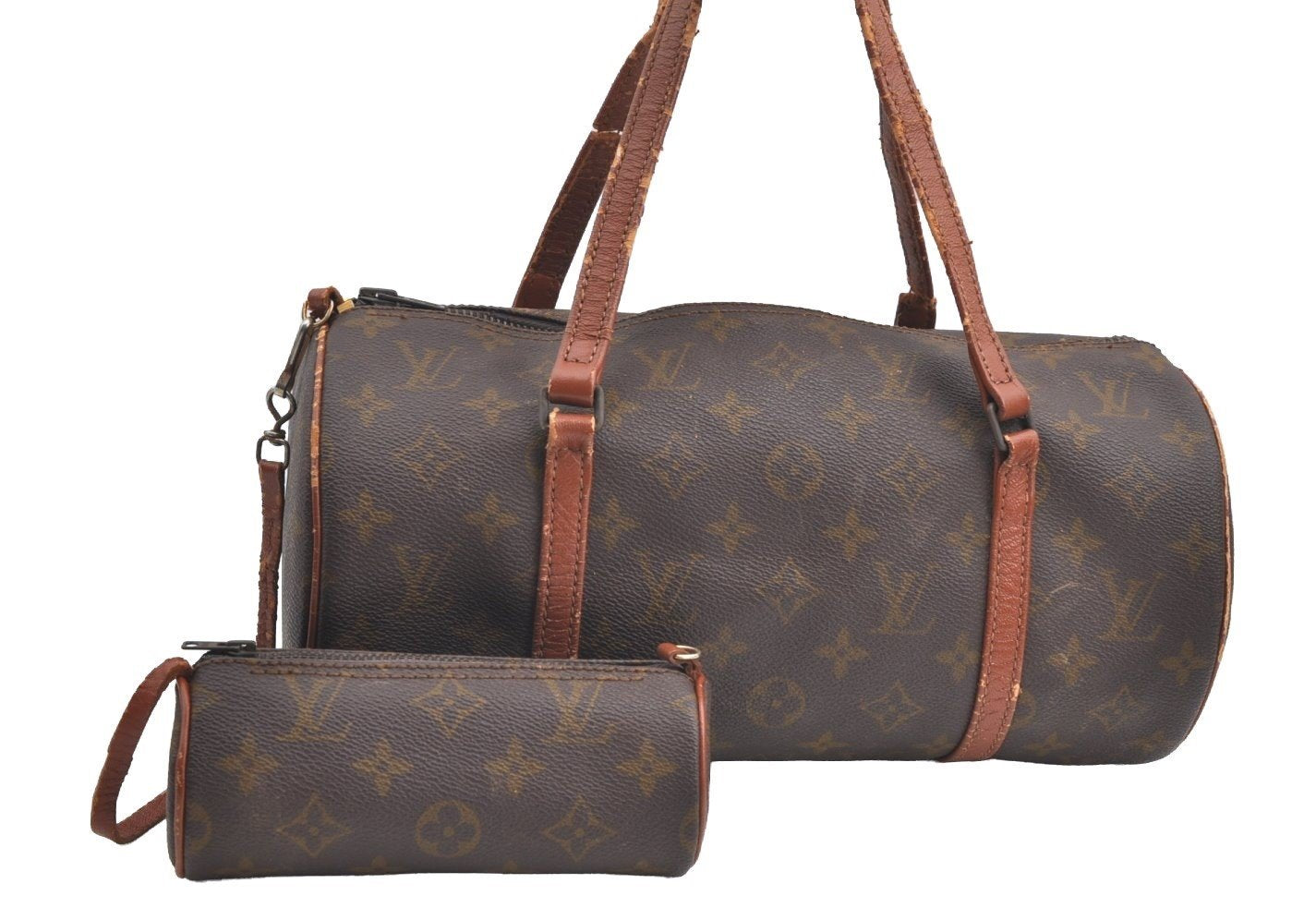 Authentic Louis Vuitton Monogram Papillon 30 Hand Bag Old Model LV Junk K5249