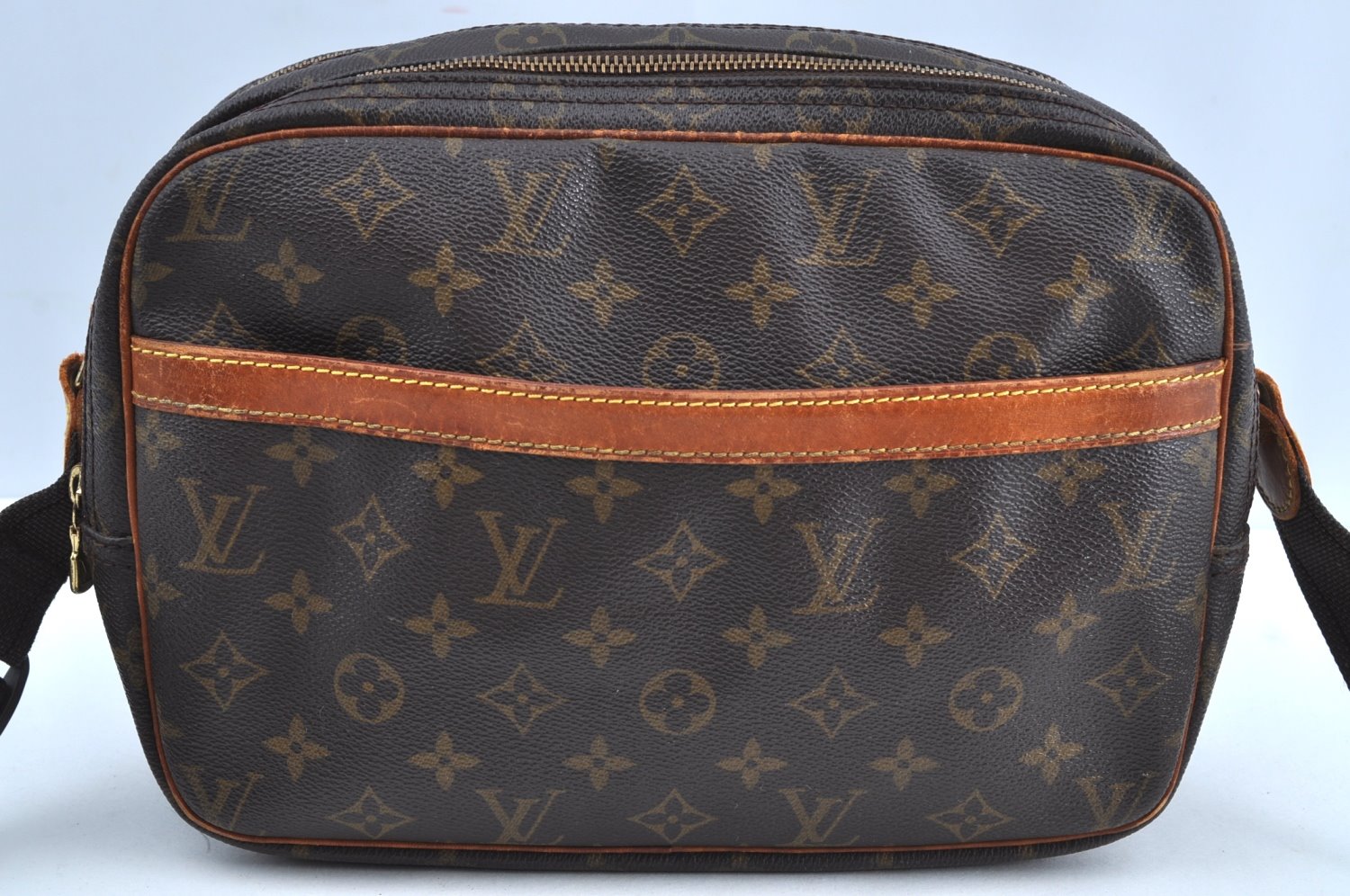 Authentic Louis Vuitton Monogram Reporter PM Shoulder Cross Bag M45254 LV K5250