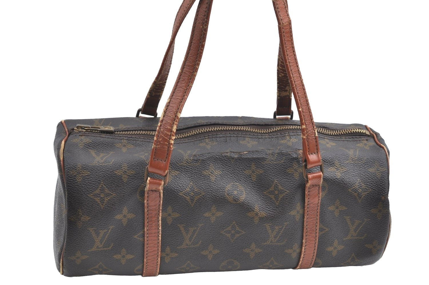 Authentic Louis Vuitton Monogram Papillon 30 Hand Bag Old Model LV K5252
