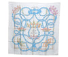 Authentic HERMES Carre 90 Scarf "LE SACRE du PRINTEMPS" Silk hite K5253