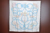 Authentic HERMES Carre 90 Scarf "LE SACRE du PRINTEMPS" Silk hite K5253