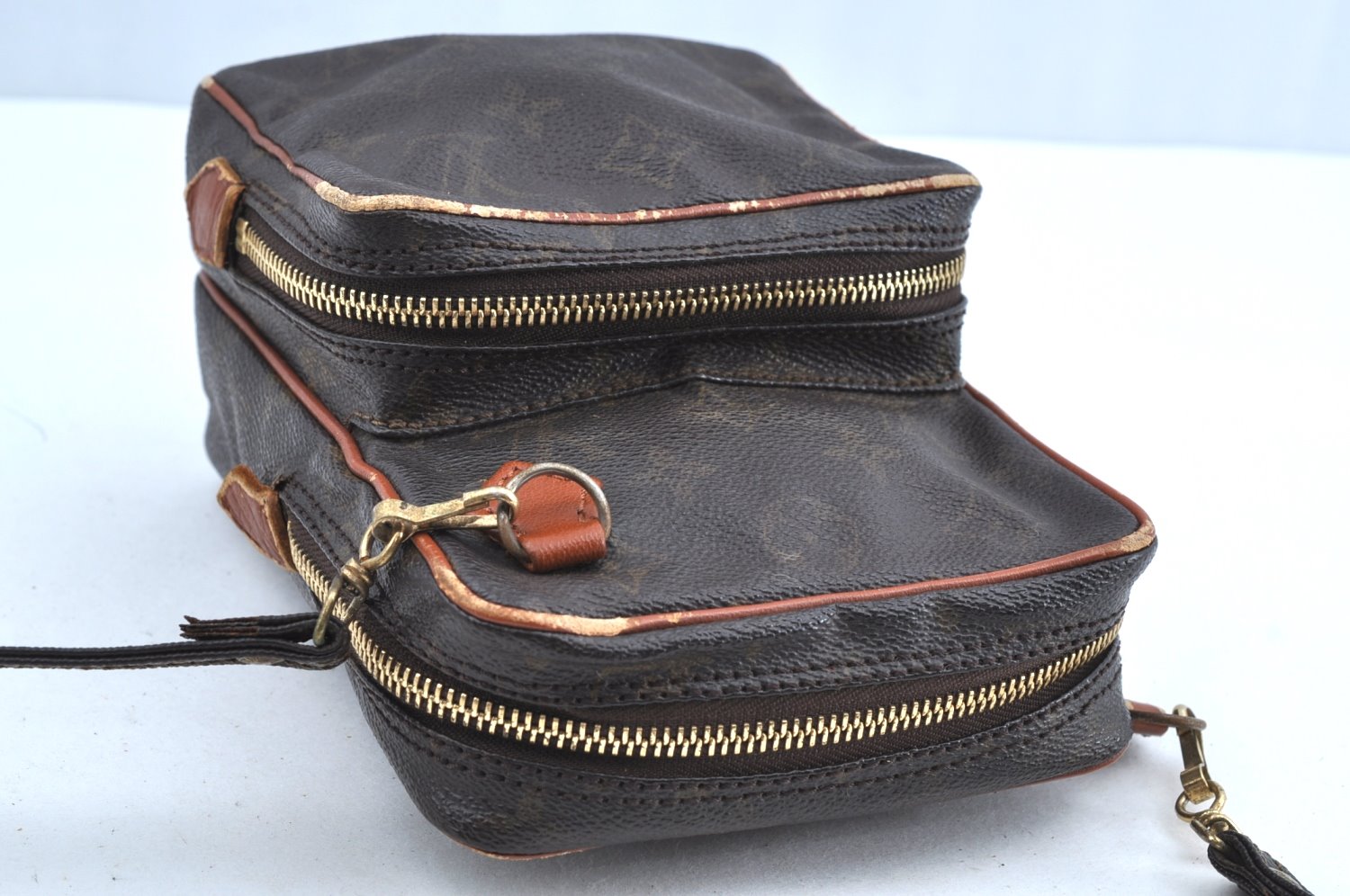 Auth Louis Vuitton Monogram Mini Amazone Shoulder Cross Bag Old Model Junk K5259