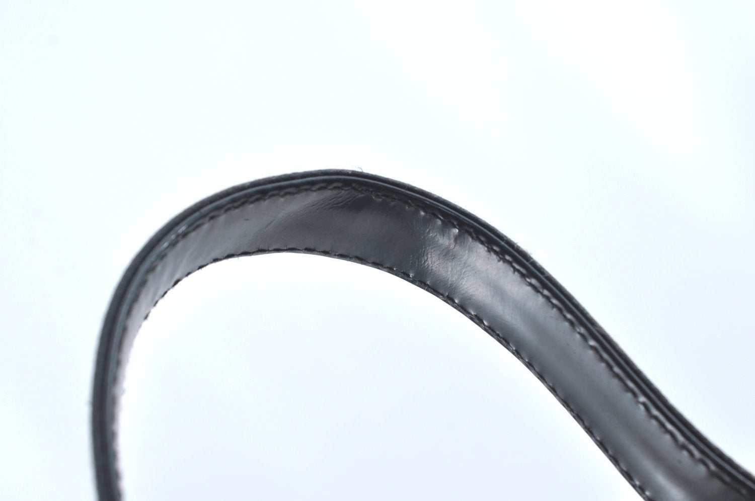 Authentic GUCCI Shoulder Hand Bag Purse Satin Leather 0013017 Black Junk K5264