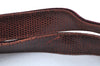 Authentic Salvatore Ferragamo Vara Leather Shoulder Tote Bag Brown Red SF K5266