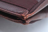 Authentic Salvatore Ferragamo Vara Leather Shoulder Tote Bag Brown Red SF K5266