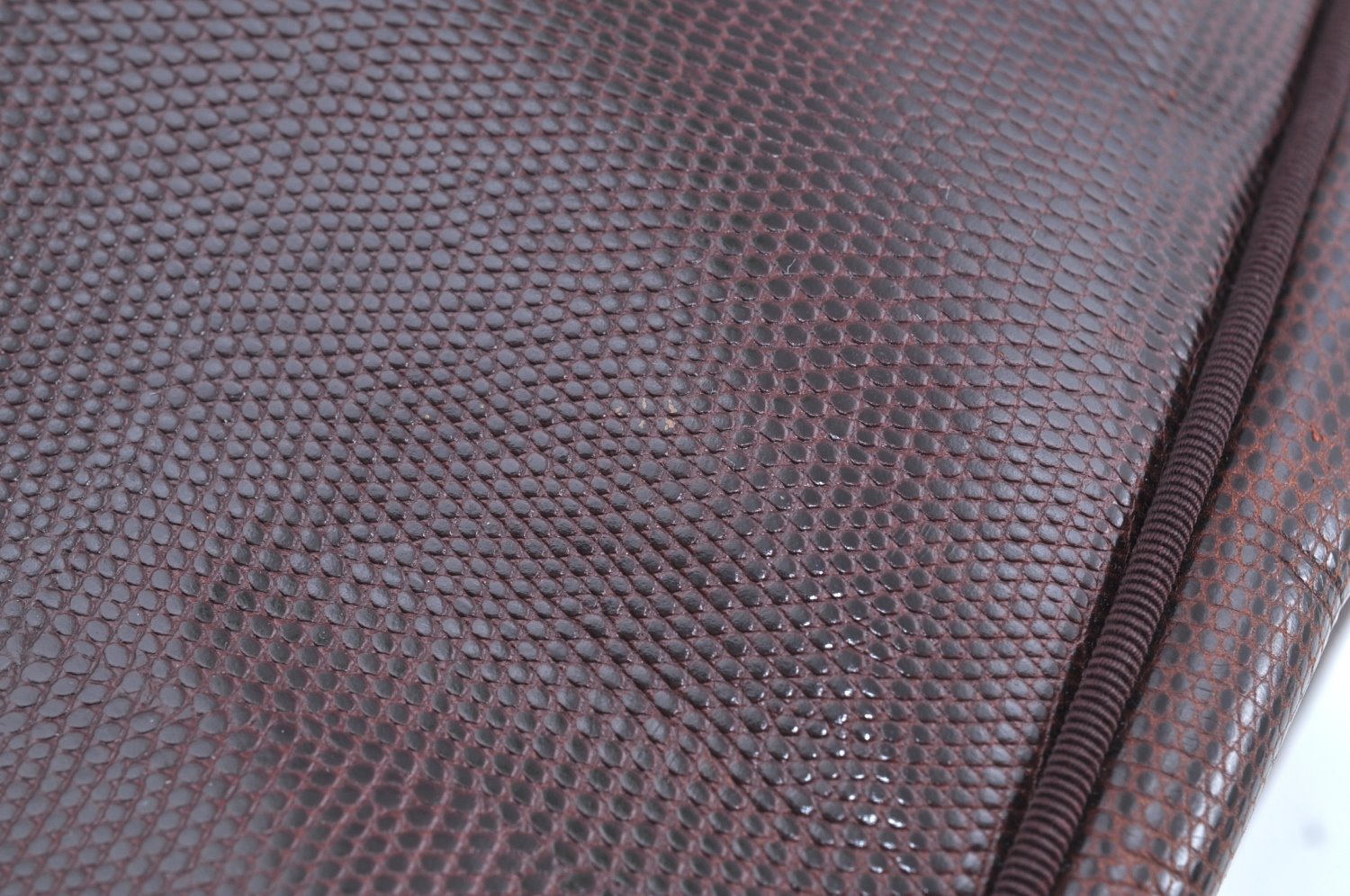 Authentic Salvatore Ferragamo Vara Leather Shoulder Tote Bag Brown Red SF K5266