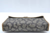 Authentic YVES SAINT LAURENT Clutch Hand Bag Purse PVC Gray K5269