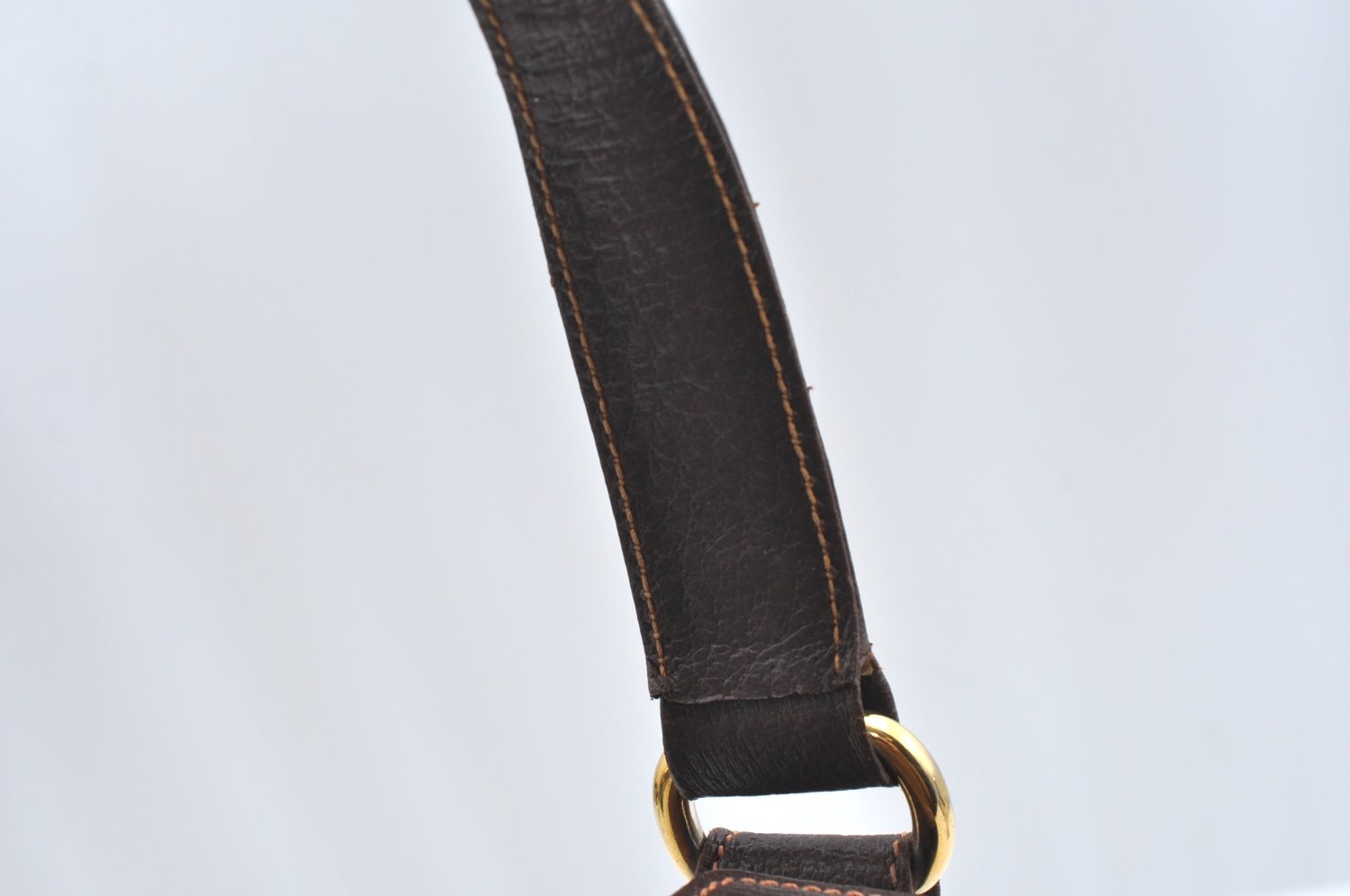 Authentic GUCCI Shoulder Hand Bag Purse Leather Brown K5277