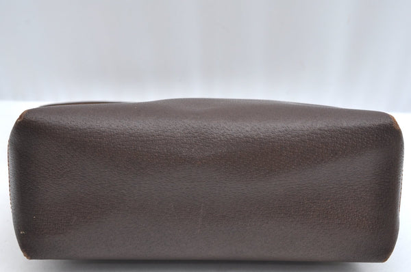 Authentic GUCCI Shoulder Hand Bag Purse Leather Brown K5277