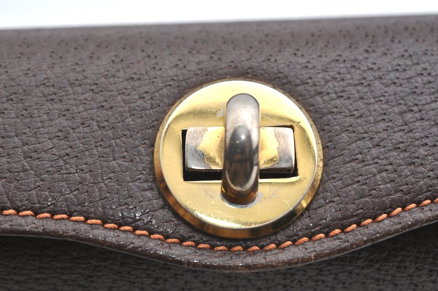 Authentic GUCCI Shoulder Hand Bag Purse Leather Brown K5277